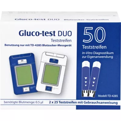 GLUCO TEST DUO Teststreifen, 50 St