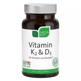 NICAPUR Vitamin K2 &amp; D3 Kapseln, 60 St