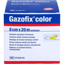 GAZOFIX color Fixierbinde kohäsiv 8 cmx20 m gelb, 1 St