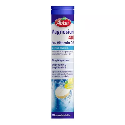 ABTEI Magnesium 400 Plus Vitamin C+E Brausetabl., 15 St