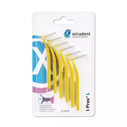 MIRADENT Interdentalbürste I-Prox L 0,5 mm gelb, 6 St