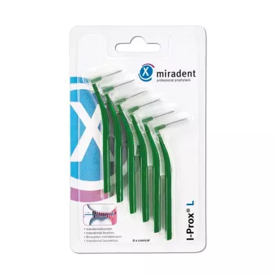 Miradent Interdentalbürste I-Prox L 0,7 mm grün, 6 St