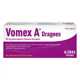 VOMEX A Dragees 50 mg überzogene Tabletten, 10 St