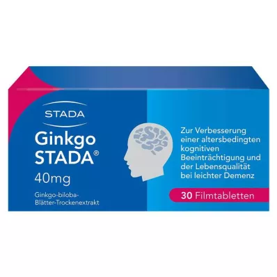 GINKGO STADA 40 mg Filmtabletten, 30 St GINKGO STADA 40 mg Filmtabletten, 30 St