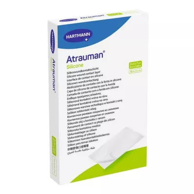ATRAUMAN Silicone steril 5x7 cm Kompressen, 10 St