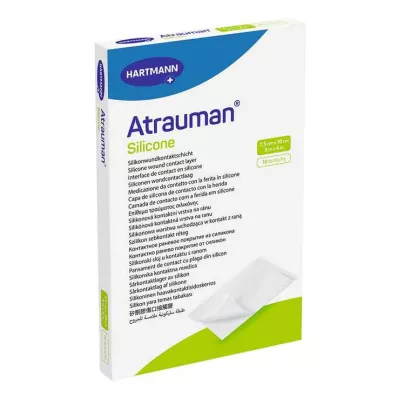 ATRAUMAN Silicone steril 7,5x10 cm Kompressen, 10 St