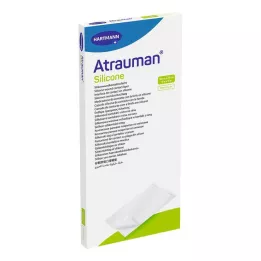 ATRAUMAN Silicone steril 10x20 cm Kompressen, 10 St