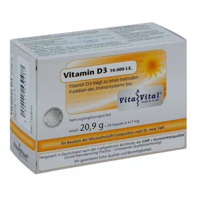 Vitamin D3 10.000 I.e. Kapseln (50 stk)