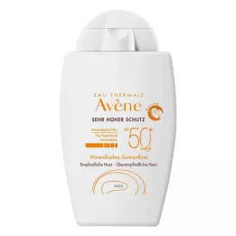 AVENE Mineralisches Sonnenfluid SPF 50+ ungetönt, 40 ml