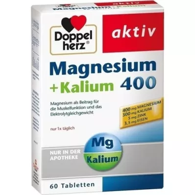 DOPPELHERZ Magnesium+Kalium Tabletten, 60 St