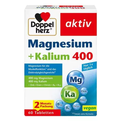 Doppelherz Magnesium+Kalium Tabletten, 60 St