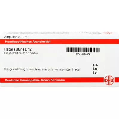 HEPAR SULFURIS D 12 Ampullen, 8X1 ml