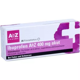 IBUPROFEN AbZ 400 mg akut Filmtabletten, 20 St
