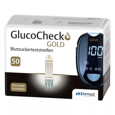 Gluco Check Gold Blutzuckerteststreifen, 50 St Gluco Check Gold Blutzuckerteststreifen, 50 St