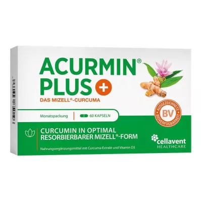 ACURMIN Plus Das Mizell-Curcuma Weichkapseln, 60 St