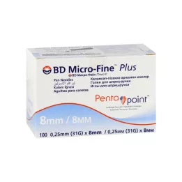 BD MICRO-FINE+ 8 Pen-Nadeln 0,25x8 mm, 100 St