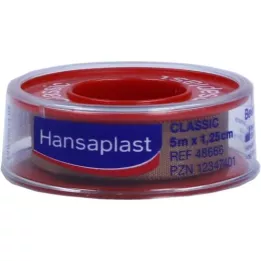 HANSAPLAST Fixierpfl.Classic 1,25 cmx5 m Schub, 1 St