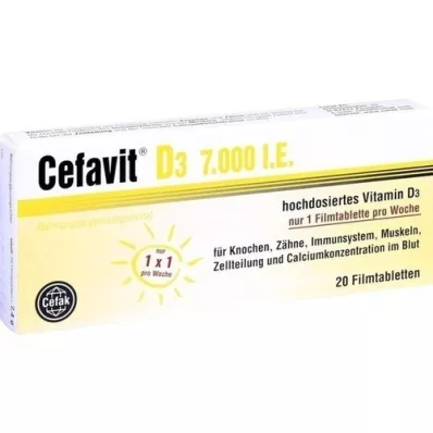 CEFAVIT D3 7.000 I.E. Filmtabletten, 20 St