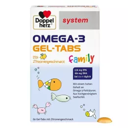 DOPPELHERZ Omega-3 Gel-Tabs family system, 60 St