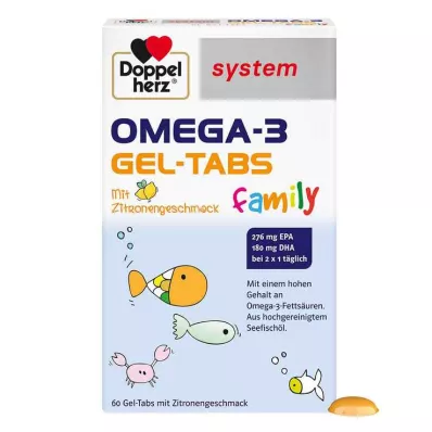 Doppelherz Omega-3 Gel-Tabs family system , 60 St Doppelherz Omega-3 Gel-Tabs family system , 60 St