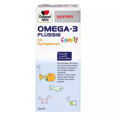 Doppelherz Omega-3 family flüssig system, 250 ml