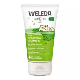WELEDA Kids 2in1 Shower &amp; Shampoo spritzig.Limette, 150 ml