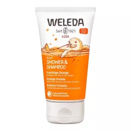 WELEDA Kids 2in1 Shower &amp; Shampoo fruchtige Orange, 150 ml