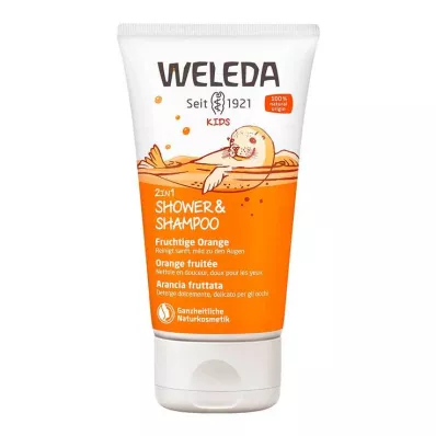 Weleda Kids 2in1 Shower &amp; Shampoo fruchtige Orange, 150 ml