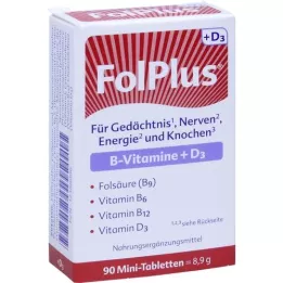FOLPLUS+D3 Tabletten, 90 St