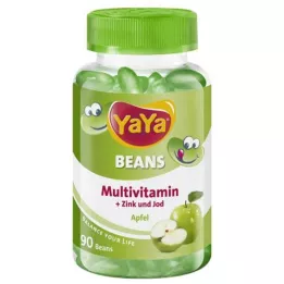 YAYA BEANS Apfel Zink und Jod Kaudragees, 90 St