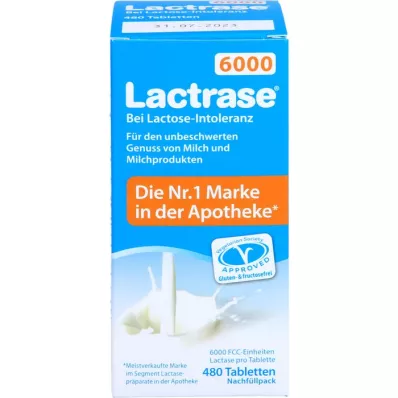 LACTRASE 6.000 FCC Tbl.Klickspender Nachfüllpack, 480 St