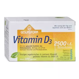 GESUNDFORM Vitamin D3 2.500 I.E. Vega-Caps, 100 St