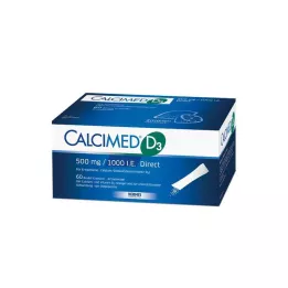 Calcimed D3 500 mg / 1000 I.E. Direct Granulat, 60 St