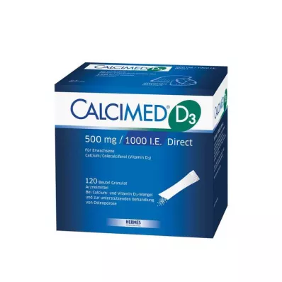 CALCIMED D3 500 mg/1000 I.E. Direct Granulat, 120 St