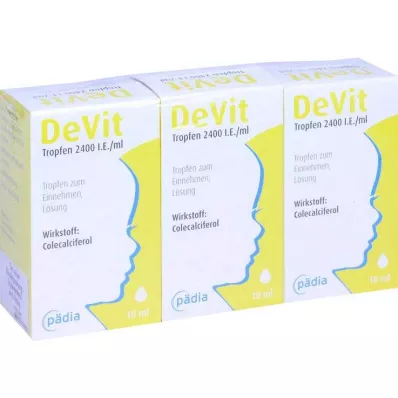 Devit Tropfen 2400 I.E. / ml Tropfen zum Einnehmen, 3X10 ml