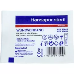 HANSAPOR steril Wundverband 6x7 cm, 1 St