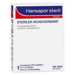 HANSAPOR steril Wundverband 6x7 cm, 1 St
