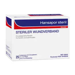HANSAPOR steril Wundverband 6x7 cm, 25 St