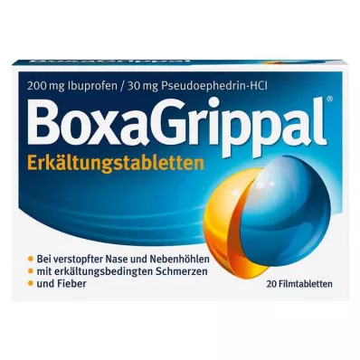 BOXAGRIPPAL Erkältungstabletten 200 mg/30 mg FTA, 20 St