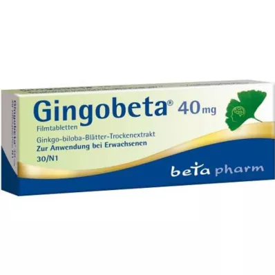 Gingobeta 40 mg Filmtabletten, 30 St