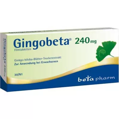 Gingobeta 240 mg Filmtabletten, 30 St Gingobeta 240 mg Filmtabletten, 30 St