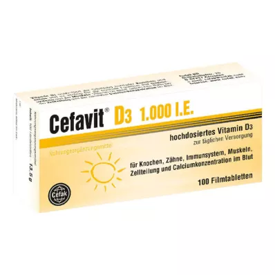 Cefavit D3 1.000 I.E. Filmtabletten, 100 St
