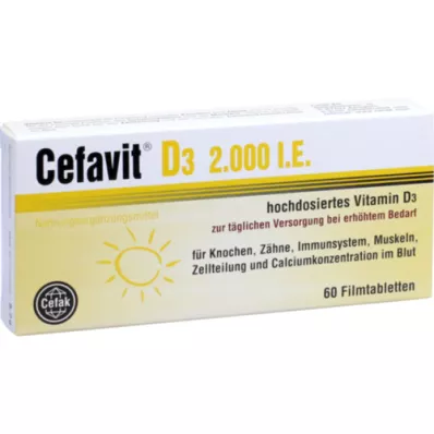 CEFAVIT D3 2.000 I.E. Filmtabletten, 60 St