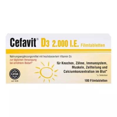 Cefavit D3 2.000 I.E. Filmtabletten, 100 St