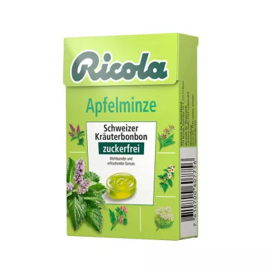 Ricola ohne Zucker Box Apfelminze Bonbons, 50 g