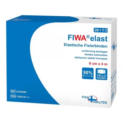 FIXIERBINDE elastisch 8 cmx4 m cellophaniert, 1 St