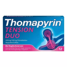 Thomapyrin TENSION DUO 400 mg / 100 mg Filmtabletten, 12 St
