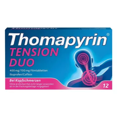 Thomapyrin TENSION DUO 400 mg / 100 mg Filmtabletten, 12 St