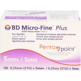 BD MICRO-FINE+ 5 Pen-Nadeln 0,25x5 mm 31 G, 100 St
