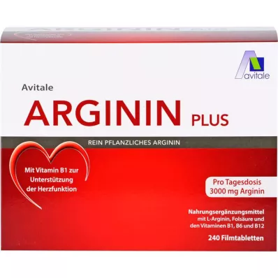 ARGININ PLUS Vitamin B1+B6+B12+Folsäure Filmtabl., 240 St